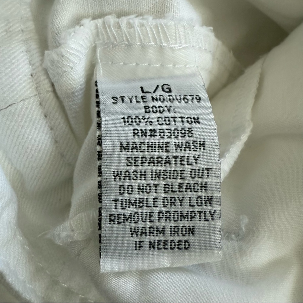 Ci Sono White Distressed Cotton Denim Jean Vest Button Details Women’s Large EUC - Picture 7 of 13